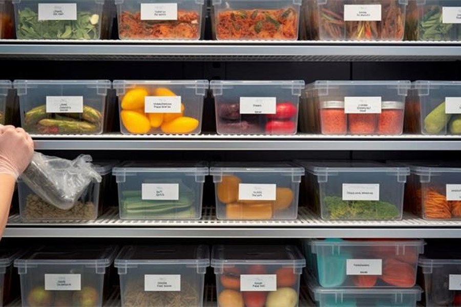 Organised stock racking in a storage facility